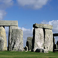 The prehistoric monument Stonehenge near Amesbury, Wiltshire, UK